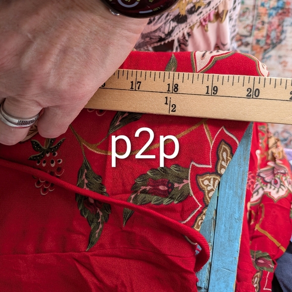 Farm Rio Berry Red Maxi Dress NWT - Picture 15 of 16